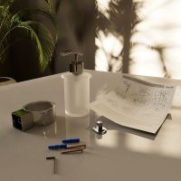 Дозатор для жидкого мыла Altasan Лотос Хром арт-ЛТ80Х — фото 3, Дозаторы