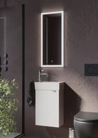 Тумба под раковину Sancos Mini 37 L подвесная Белый глянец арт-MN35WL — фото 6, Тумбы под раковину