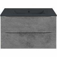 Тумба под раковину Vincea Mia 75 подвесная Beton арт-VMC-2MC750BT — фото 5, Тумбы под раковину