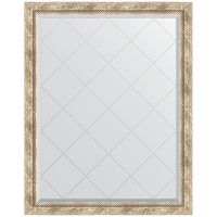 Зеркало Evoform Exclusive-G 118х93 с гравировкой в багетной раме - Прованс с плетением 70 мм арт-BY 4349 — фото 1, Зеркала в ванную комнату