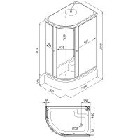 Душевая кабина Triton Коралл 120x80 В R без гидромассажа арт-Щ0000038533 — фото 13, Душевые кабины