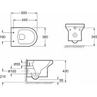 Товар: Унитаз Jacob Delafon Elite подвесной с сиденьем Микролифт арт-EDX114RU-00 - фото 7 Унитаз Jacob Delafon Elite подвесной с сиденьем Микролифт арт-EDX114RU-00 — фото 7, Подвесные унитазы