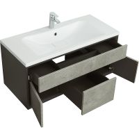 Тумба под раковину Aquaton Уэльс 80 подвесная Авеллино грей Антрацит арт-1A267901WA6A0 — фото 4, Тумбы под раковину