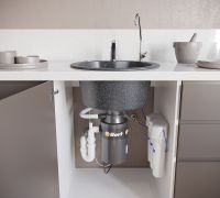 Кухонная мойка Domaci Бьелла DMC-08S арт-GWS-08S-308 черная — фото 9, Кухонные мойки