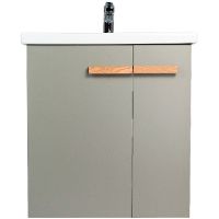 Тумба под раковину VIANT Мюнхен 80 подвесная Хаки арт-VMUN80COH-T2STP — фото 2, Тумбы под раковину