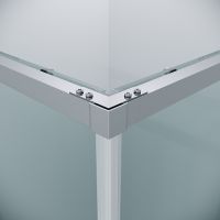 Душевой уголок Grossman Galaxy 90х90 профиль Хром стекло прозрачное арт-300.K33.01.9090.10.00 — фото 6, Квадратные душевые уголки