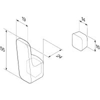 Крючок AM.PM Func Хром арт-A8F35500 — фото 7, Крючки для полотенец