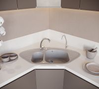 Кухонная мойка Domaci Бьелла DMC-14 арт-DMC-14-310 серая — фото 3, Кухонные мойки