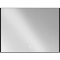 Зеркало Vincea 80 с подсветкой Черное с сенсорным выключателем и диммером арт-VLM-3VN800B — фото 1, Зеркала в ванную комнату