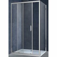 Душевой уголок Vincea Alpha 120x90 профиль Хром стекло прозрачное арт-VSR-3AL9012CL — фото 2, Прямоугольные душевые уголки