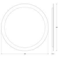 Зеркало Evoform Ledshine d100 с подсветкой 25.5 W - без выключателя - нейтральный белый свет арт-BY 2527 — фото 6, Зеркала в ванную комнату