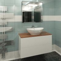 Тумба под раковину Orange Otto 100 подвесная Белый Ясень арт-Ot-100TuWOOD — фото 4, Тумбы под раковину