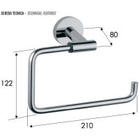 Кольцо для полотенец Remer Guest Хром арт-GS44CR — фото 2, Полотенцедержатели