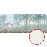 Фреска Ortograf Flora 33681 Фактура флок FLK Флизелин (6,7*2,7) Зеленый/Разноцветный, Деревья/Животные/Природа арт-33681 (флок FLK) — фото 1, Фрески