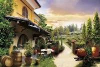 Фреска Ortograf Городской пейзаж 6606 Фактура флок FLK Флизелин (4*2,7) Разноцветный, Город/Пейзаж арт-6606 (флок FLK) — фото 2, Фрески