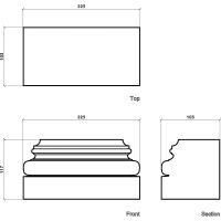 База Европласт 103x117x225 мм арт-1.17.700 — фото 2, Колонны