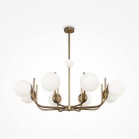 Люстра Maytoni Modern Rendez-vous Белая Латунь арт-MOD109PL-08BS — фото 2, Люстры