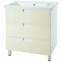 Тумба под раковину Bellezza Пегас 80 Бежевая арт-4630413140077 — фото 1, Тумбы под раковину