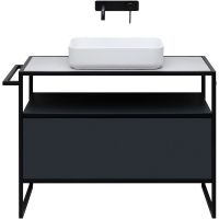 Тумба под раковину Allen Brau Priority 100 Антрацит матовый арт-1.31003.AM — фото 15, Тумбы под раковину