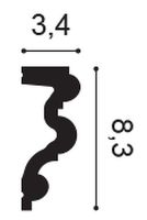 Молдинг Orac Decor 2000x83x34 мм арт-P4025F — фото 2, Молдинги