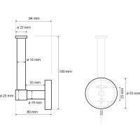 Товар: Держатель запасного рулона Bemeta Neo Нержавеющая сталь арт-104112035 - фото 3 Держатель запасного рулона Bemeta Neo Нержавеющая сталь арт-104112035 — фото 3, Держатели для запасных рулонов