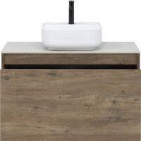 Тумба под раковину Aquanet Nova Lite 90 подвесная Дуб рустикальный арт-249517 — фото 4, Тумбы под раковину