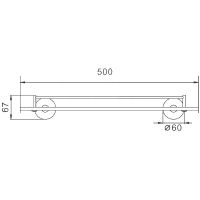 Стеклянная полка Frap F302 Черная матовая арт-F30207 — фото 10, Полки для ванной и душа