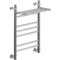 Водяной полотенцесушитель Ника Classic ЛП (Г2) ВП 60/50 с полкой Хром арт-ЛП Г2 ВП 60/50 — фото 1, Водяные полотенцесушители