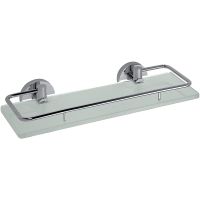 Стеклянная полка Bemeta Omega Хром арт-104102202 — фото 1, Полки для ванной и душа