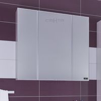 Зеркальный шкаф СанТа Стандарт 90 Белый арт-113017 — фото 1, Зеркальные шкафы в ванную