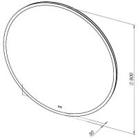 Товар: Зеркало Aquanet Арт 90 с подсветкой с сенсорным выключателем и диммером арт-334547 - фото 12 Зеркало Aquanet Арт 90 с подсветкой с сенсорным выключателем и диммером арт-334547 — фото 12, Зеркала в ванную комнату