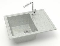 Кухонная мойка Bergg Z150 Светло-серая арт-B150Q010 — фото 2, Кухонные мойки