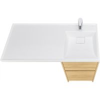 Тумба под раковину Aquaton Лондри 105 Дуб Сантана без фасада арт-1A267001LH0C0 — фото 3, Тумбы под раковину