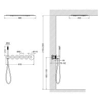 Душевая система Timo Saona с термостатом Хром арт-SX-2319/00SM — фото 13, Встраиваемые душевые комплекты