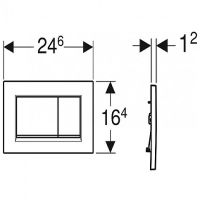 Клавиша смыва Geberit Sigma 30 NEW Черный матовый арт-115.883.14.1 — фото 3, Кнопки смыва