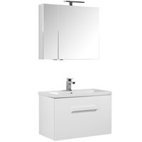 Комплект мебели для ванной Aquanet Порто 80 подвесной Белый арт-196677 — фото 1, Комплекты мебели для ванной