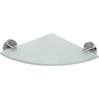 Стеклянная полка Bemeta Neo угловая Нержавеющая сталь арт-104102015 — фото 1, Полки для ванной и душа