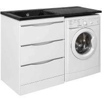 Тумба под раковину Runo Орион 120 Белая арт-УТ000003442 — фото 7, Тумбы под раковину