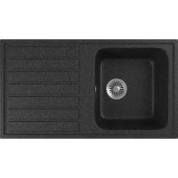 Кухонная мойка Domaci Бьелла DMC-20 арт-DMC-20-308 черная — фото 1, Кухонные мойки