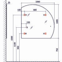 Товар: Зеркало Jorno Solis New 106 с подсветкой с бесконтактным выключателем арт-SolN.02.106/W/JR - фото 10 Зеркало Jorno Solis New 106 с подсветкой с бесконтактным выключателем арт-SolN.02.106/W/JR — фото 10, Зеркала в ванную комнату