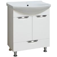 Тумба под раковину Runo Барселона 65 Белая арт-00000001035 — фото 1, Тумбы под раковину