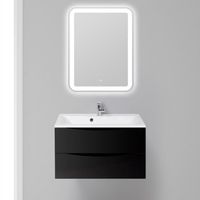 Тумба под раковину BelBagno Marino 80 подвесная Nero Lucido арт-MARINO-800-2C-SO-NL-P — фото 2, Тумбы под раковину