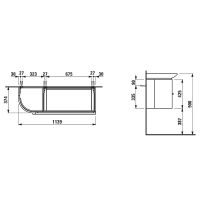 Тумба под раковину Laufen Palace 114 R подвесная Белая глянцевая арт-4.0160.2.075.464.1 — фото 4, Тумбы под раковину