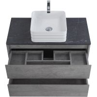 Тумба под раковину BelBagno Kraft 80 подвесная Cemento Grigio арт-KRAFT-800-2C-SO-CG — фото 8, Тумбы под раковину