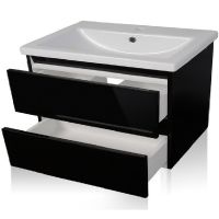 Тумба под раковину Style Line Даймонд 80 Люкс Plus подвесная Белый глянец арт-СС-00000483 — фото 8, Тумбы под раковину