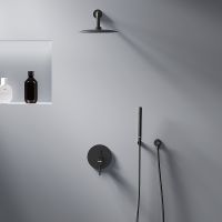 Товар: Душевая система Damixa Scandinavian Pure Черная матовая арт-936520300 - фото 9 Душевая система Damixa Scandinavian Pure Черная матовая арт-936520300 — фото 9, Встраиваемые душевые комплекты