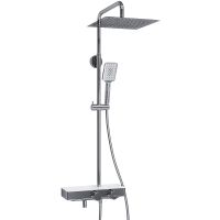 Душевая система WasserKRAFT с термостатом Хром Белая арт-A113.118.126.CH Thermo — фото 5, Душевые стойки