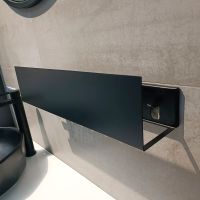 Металлическая полка Aquanet Магнум 50 Черная матовая арт-274189 — фото 5, Полки для ванной и душа