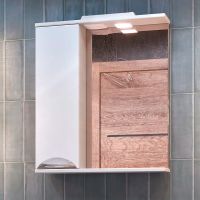 Зеркало со шкафом Vigo Callao 60 L с подсветкой Белое арт-z.CAL.60.L.El — фото 1, Зеркальные шкафы в ванную