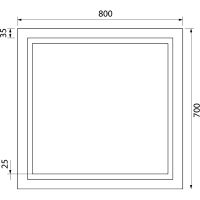 Зеркало Iddis Zodiac 80 с подсветкой с подогревом Белое арт-ZOD80T0i98 — фото 9, Зеркала в ванную комнату